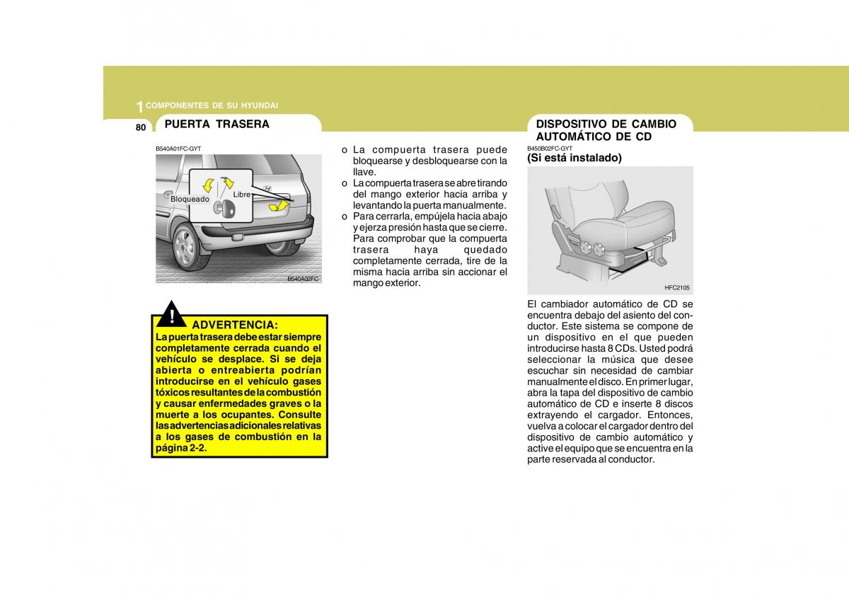 Hyundai Matrix manual del propietario / page 90