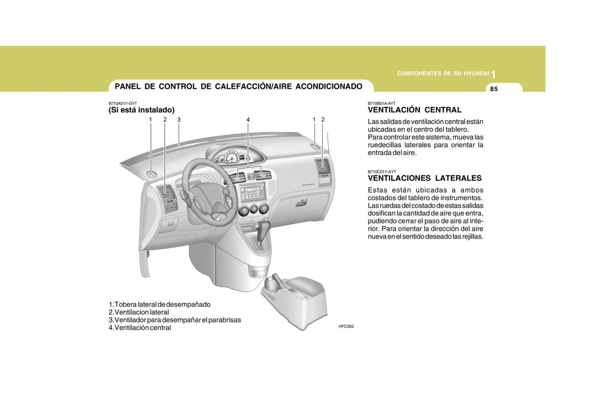 Hyundai Matrix manual del propietario / page 95