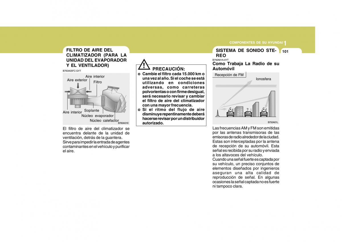 Hyundai Matrix manual del propietario / page 111