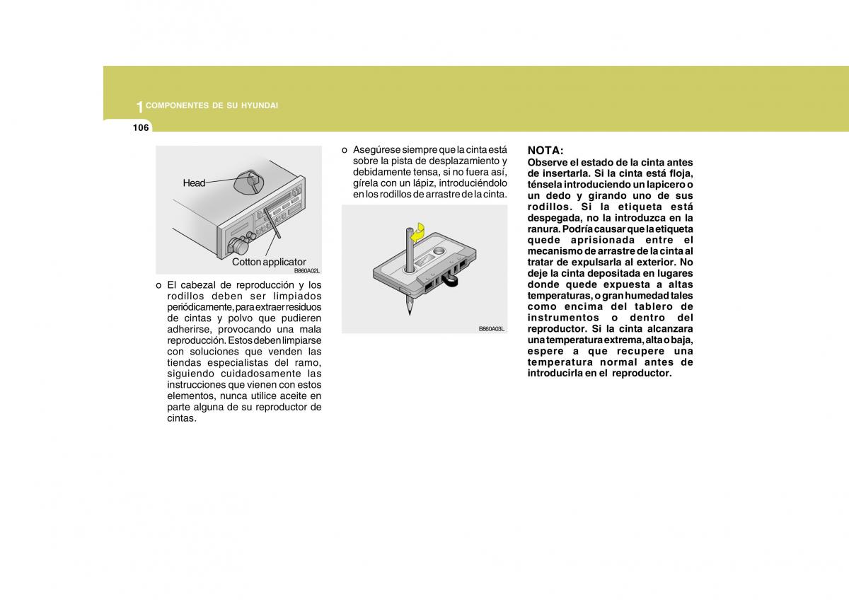 Hyundai Matrix manual del propietario / page 116