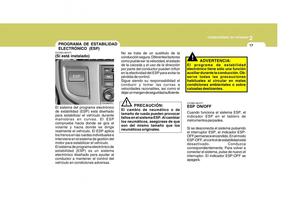 Hyundai Matrix manual del propietario / page 134