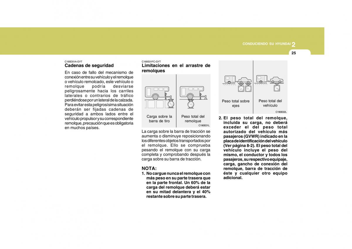 Hyundai Matrix manual del propietario / page 142