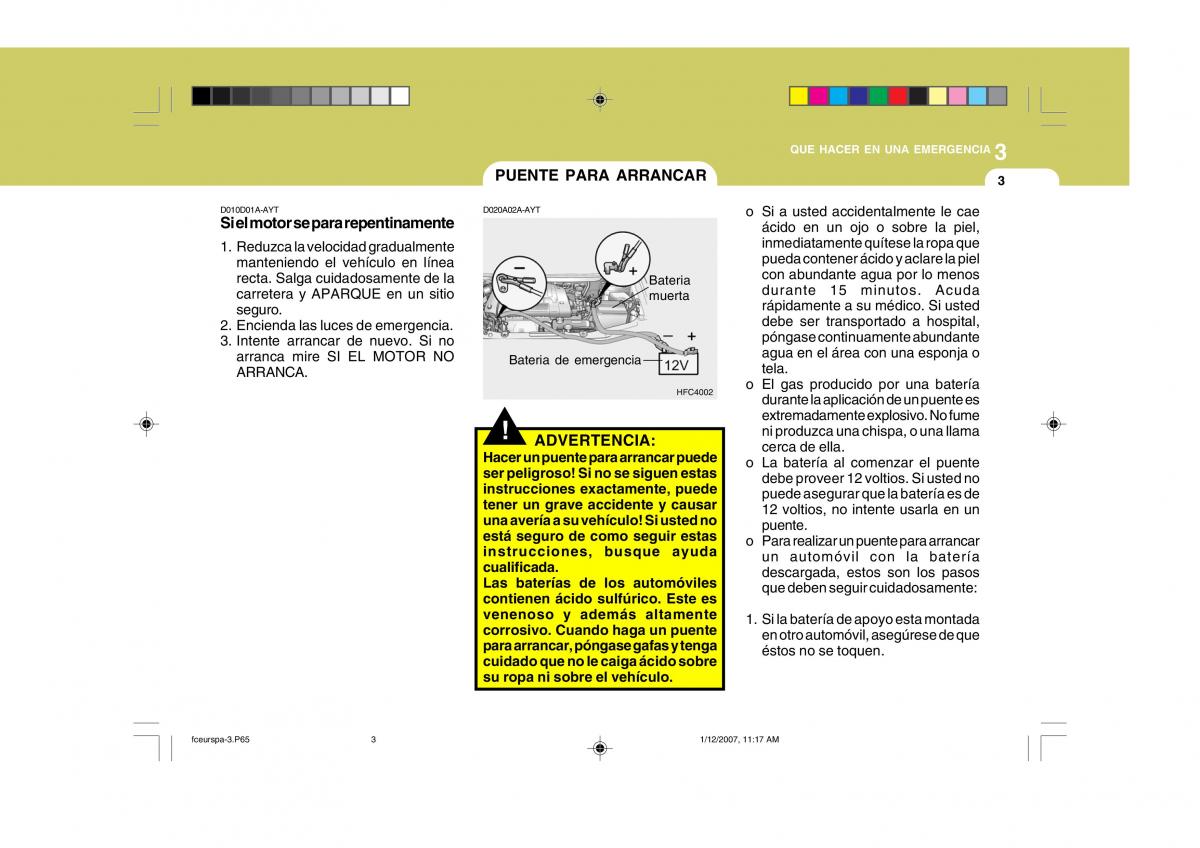 Hyundai Matrix manual del propietario / page 148