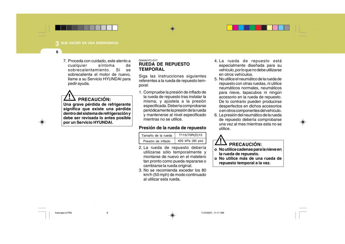 Hyundai Matrix manual del propietario / page 151