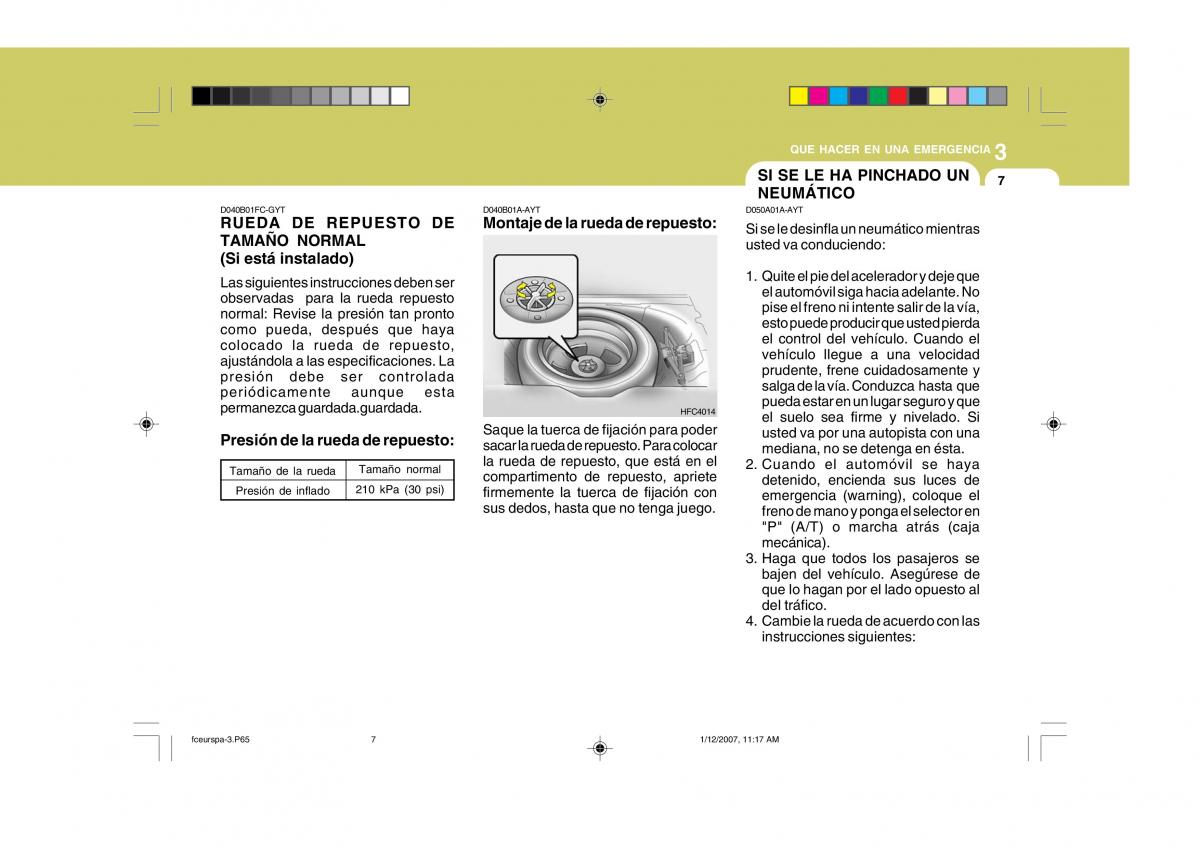 Hyundai Matrix manual del propietario / page 152