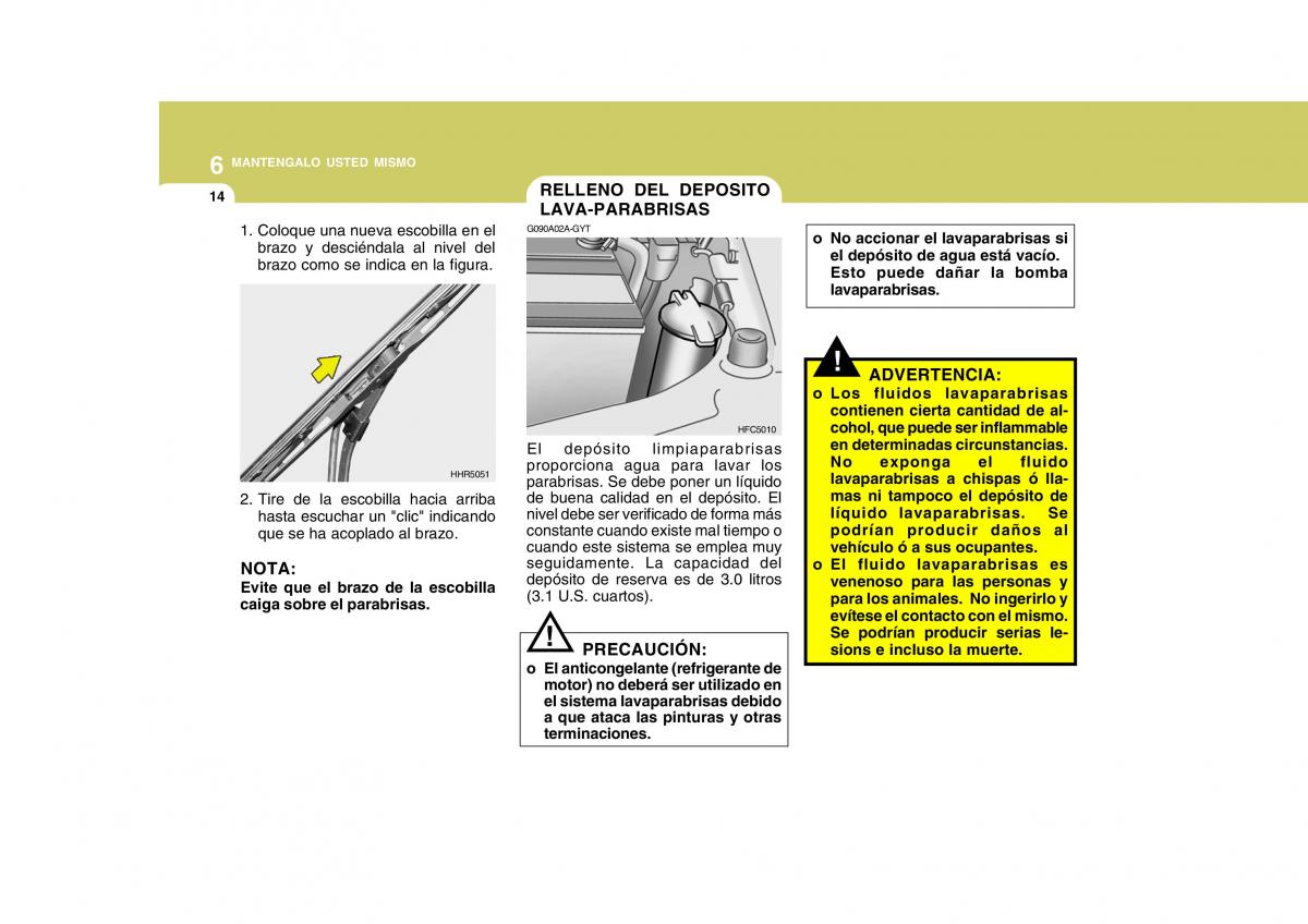 Hyundai Matrix manual del propietario / page 185