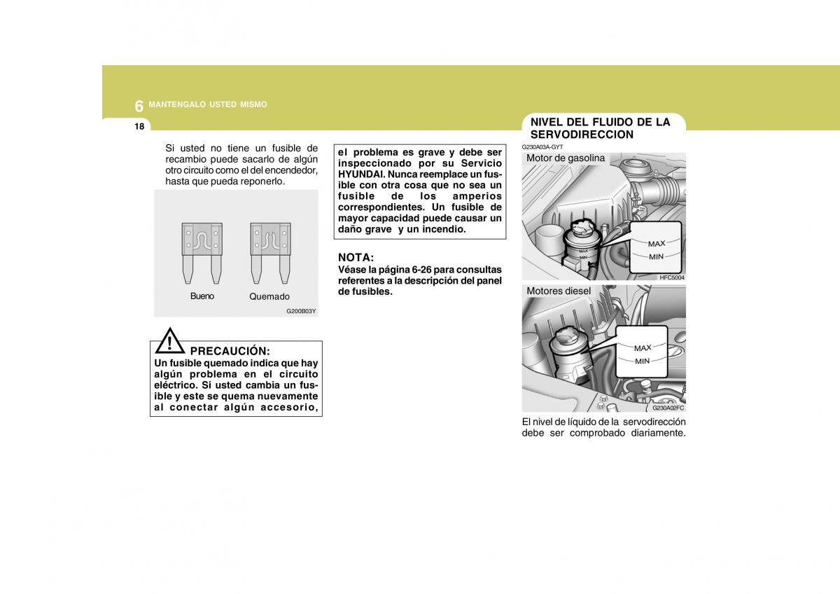 Hyundai Matrix manual del propietario / page 189