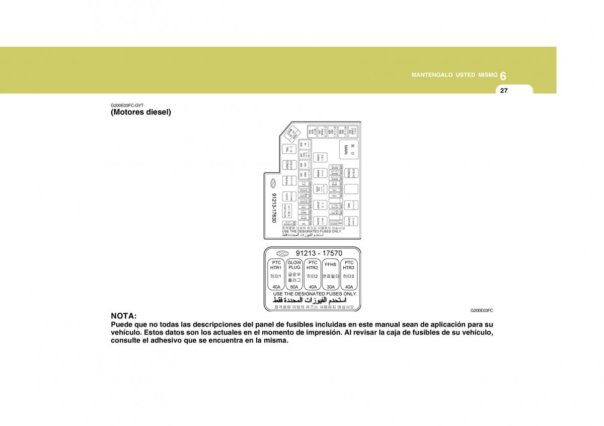 Hyundai Matrix manual del propietario / page 198