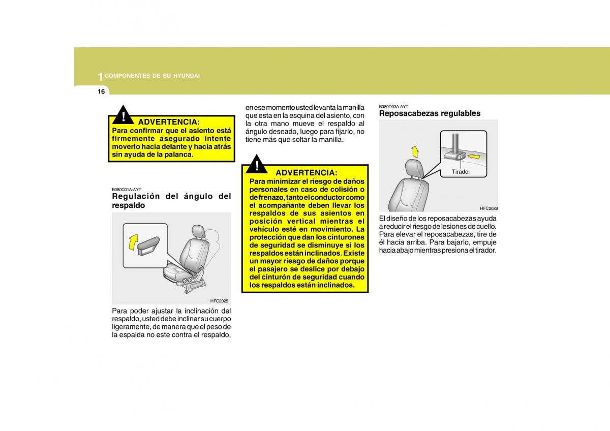 Hyundai Matrix manual del propietario / page 26