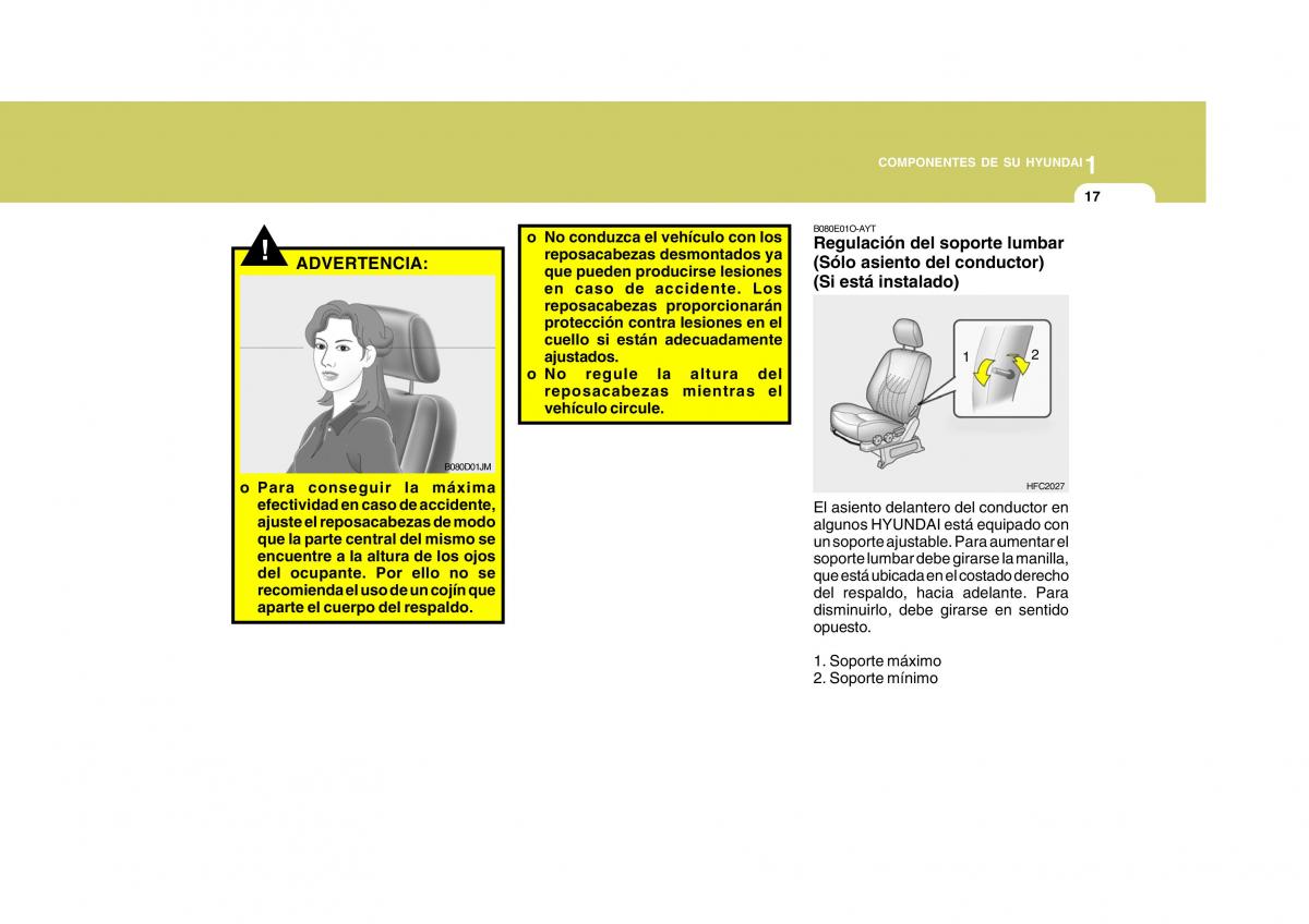 Hyundai Matrix manual del propietario / page 27