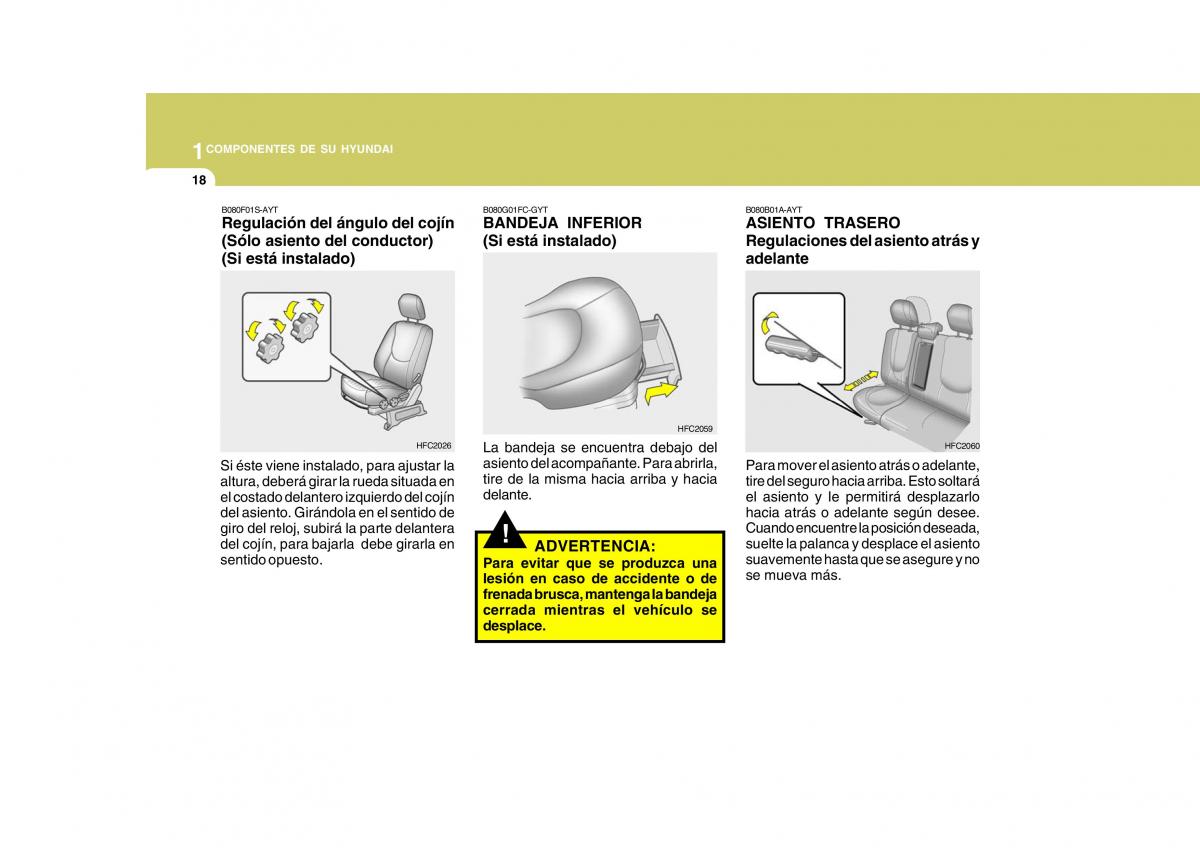 Hyundai Matrix manual del propietario / page 28