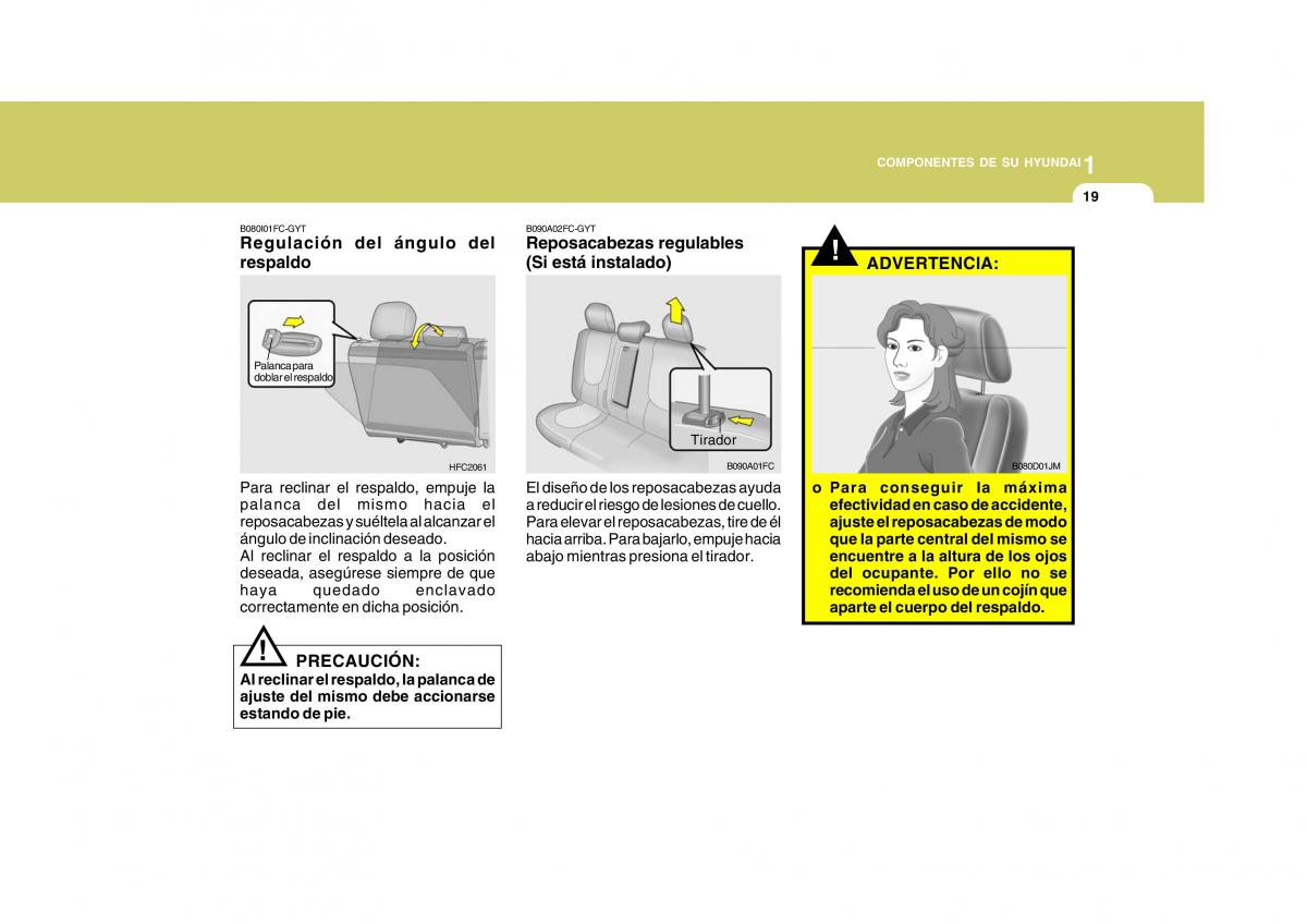 Hyundai Matrix manual del propietario / page 29