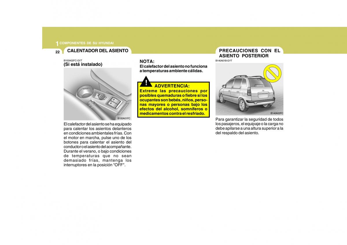 Hyundai Matrix manual del propietario / page 32