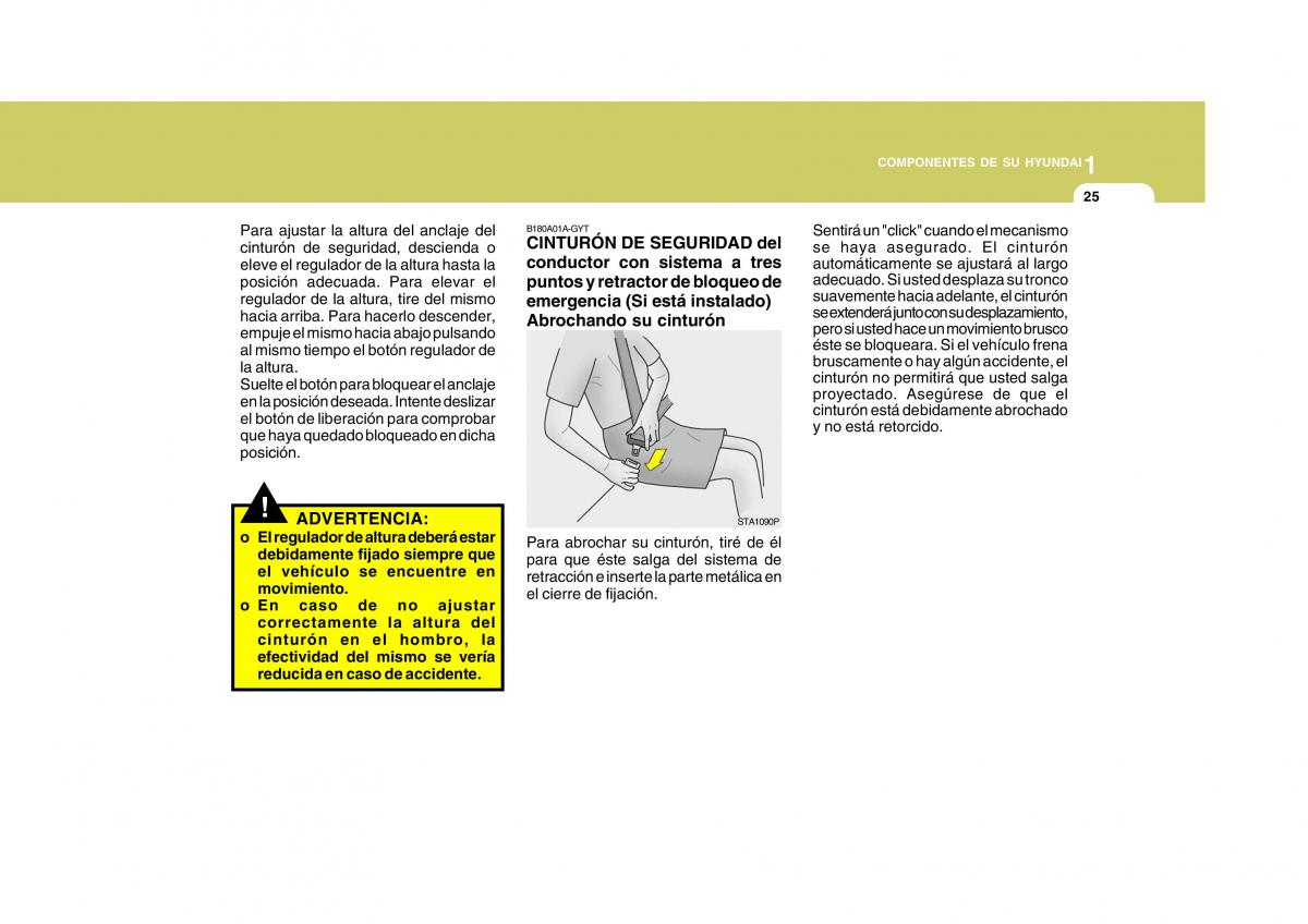 Hyundai Matrix manual del propietario / page 35