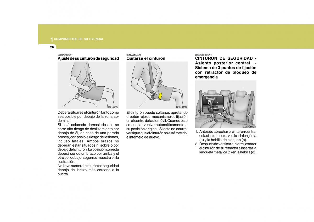 Hyundai Matrix manual del propietario / page 36