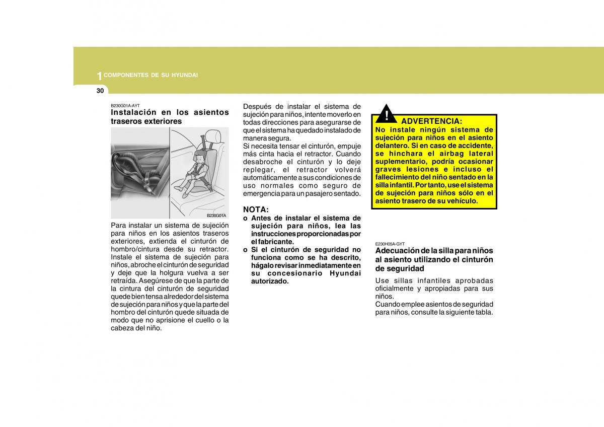 Hyundai Matrix manual del propietario / page 40