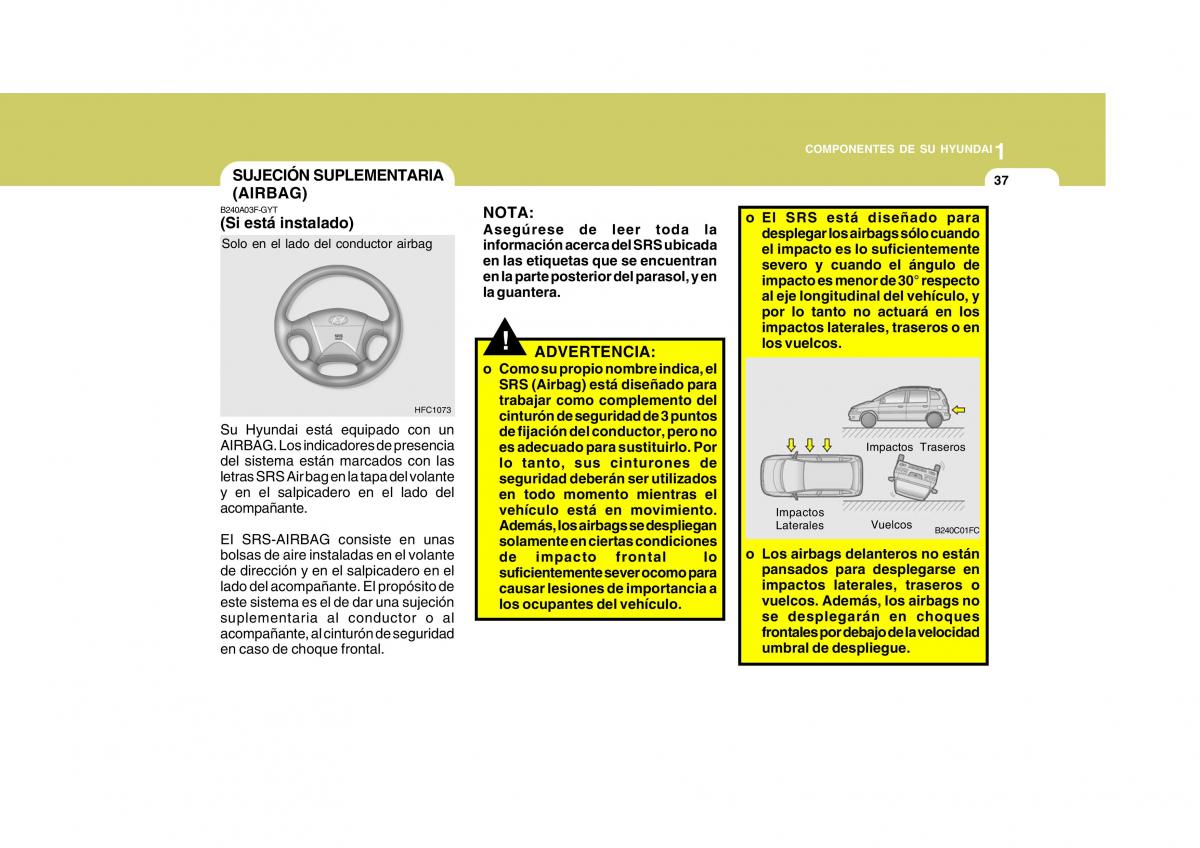 Hyundai Matrix manual del propietario / page 47