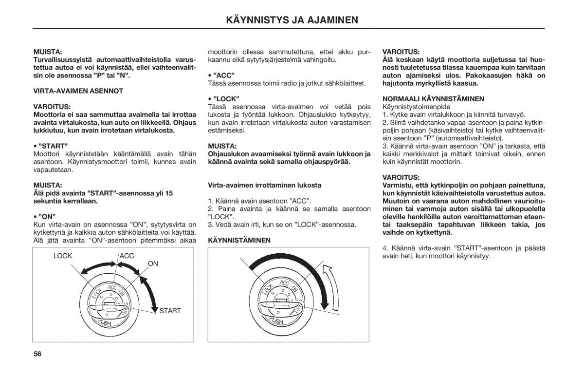 Hyundai Matrix omistajan kasikirja / page 56