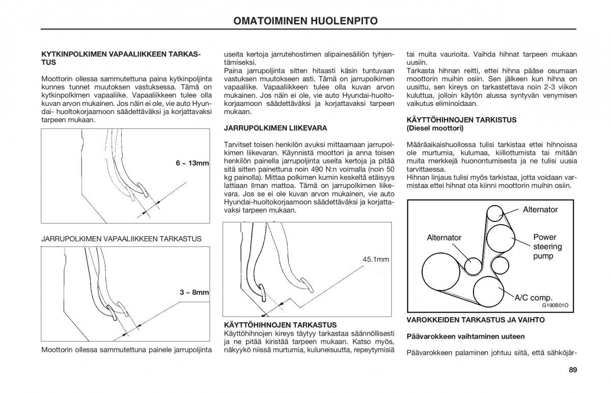 Hyundai Matrix omistajan kasikirja / page 89