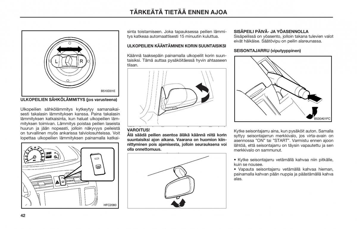 Hyundai Matrix omistajan kasikirja / page 42