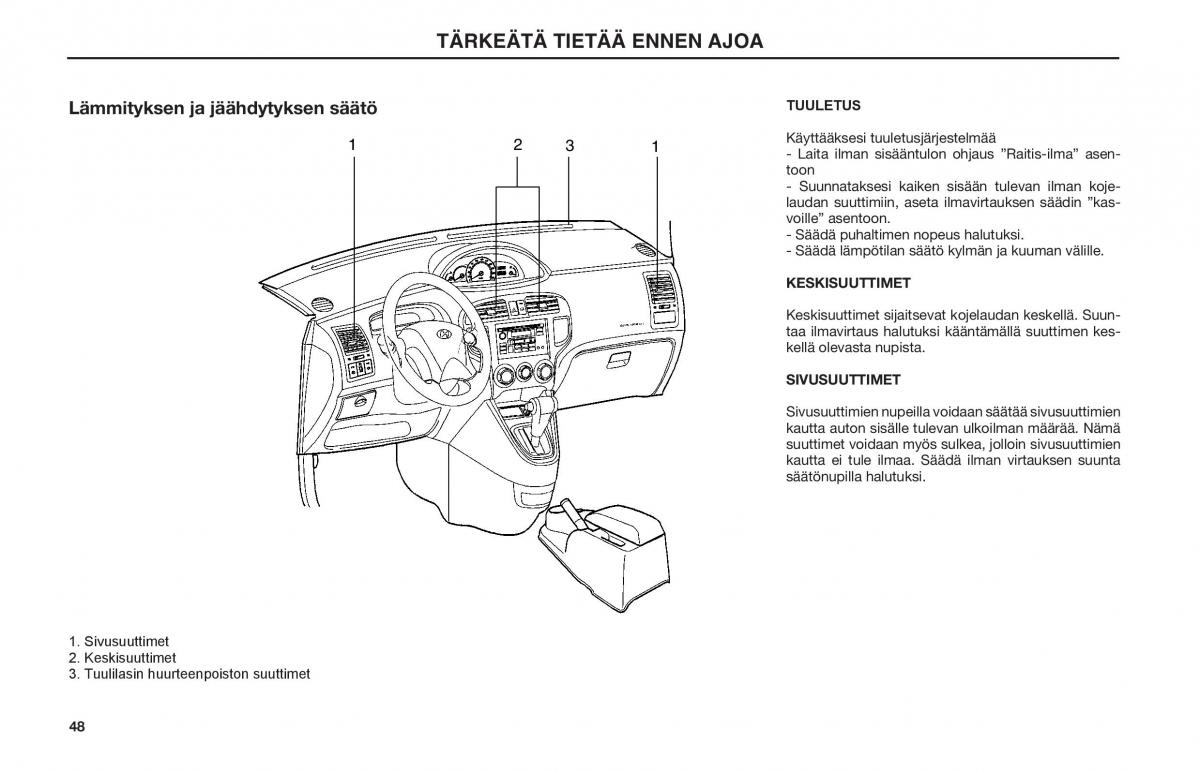 Hyundai Matrix omistajan kasikirja / page 48