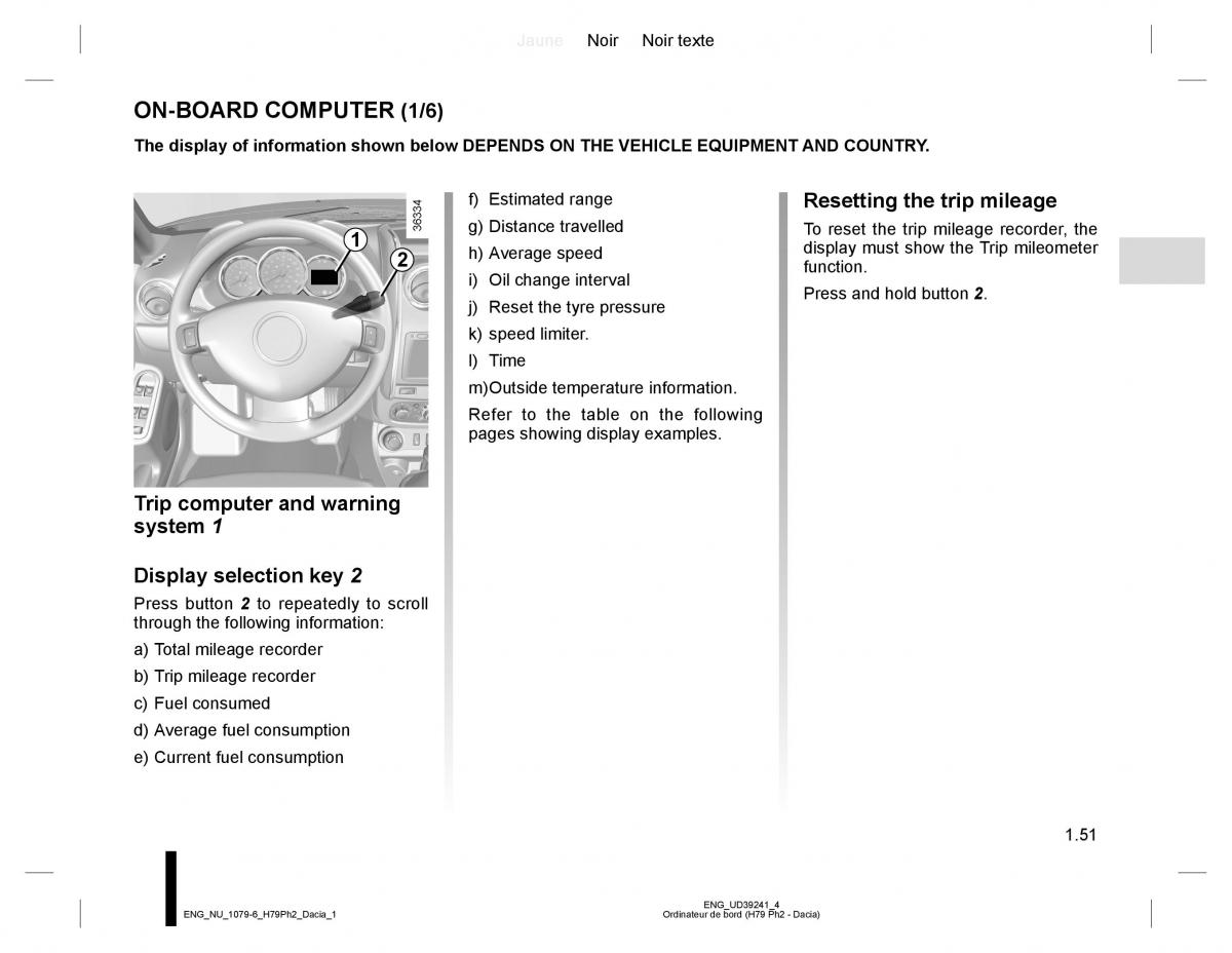 Dacia Duster owners manual / page 55