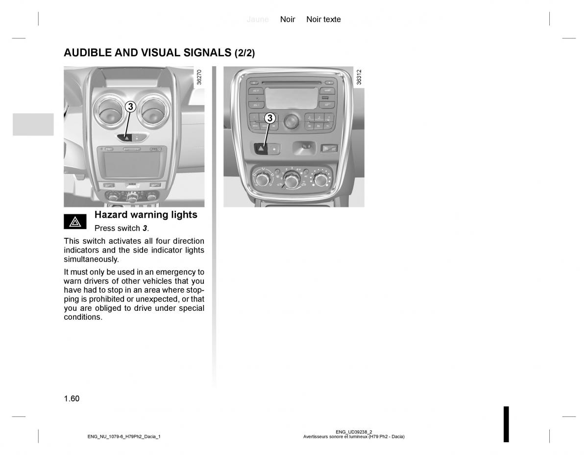 Dacia Duster owners manual / page 64