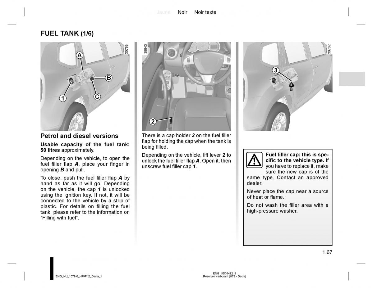 Dacia Duster owners manual / page 71