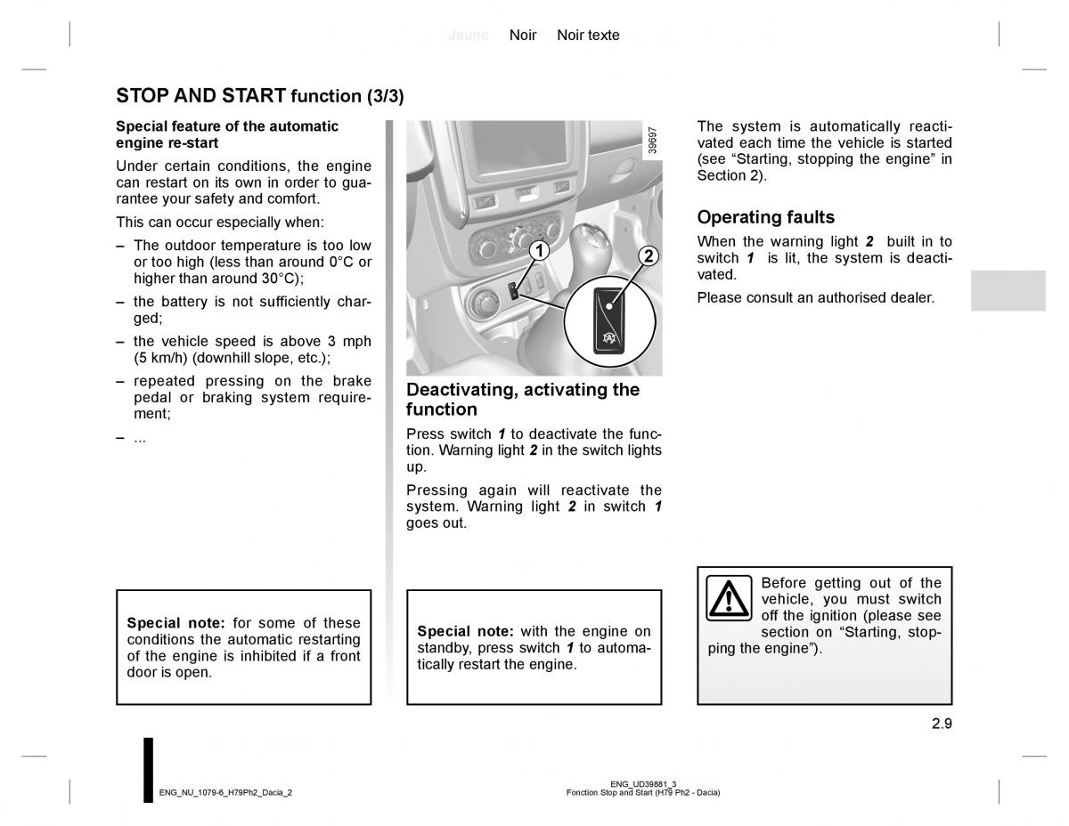 Dacia Duster owners manual / page 85