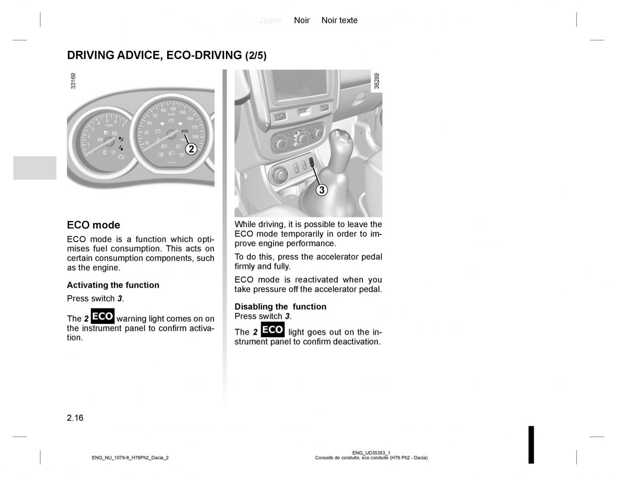 Dacia Duster owners manual / page 92