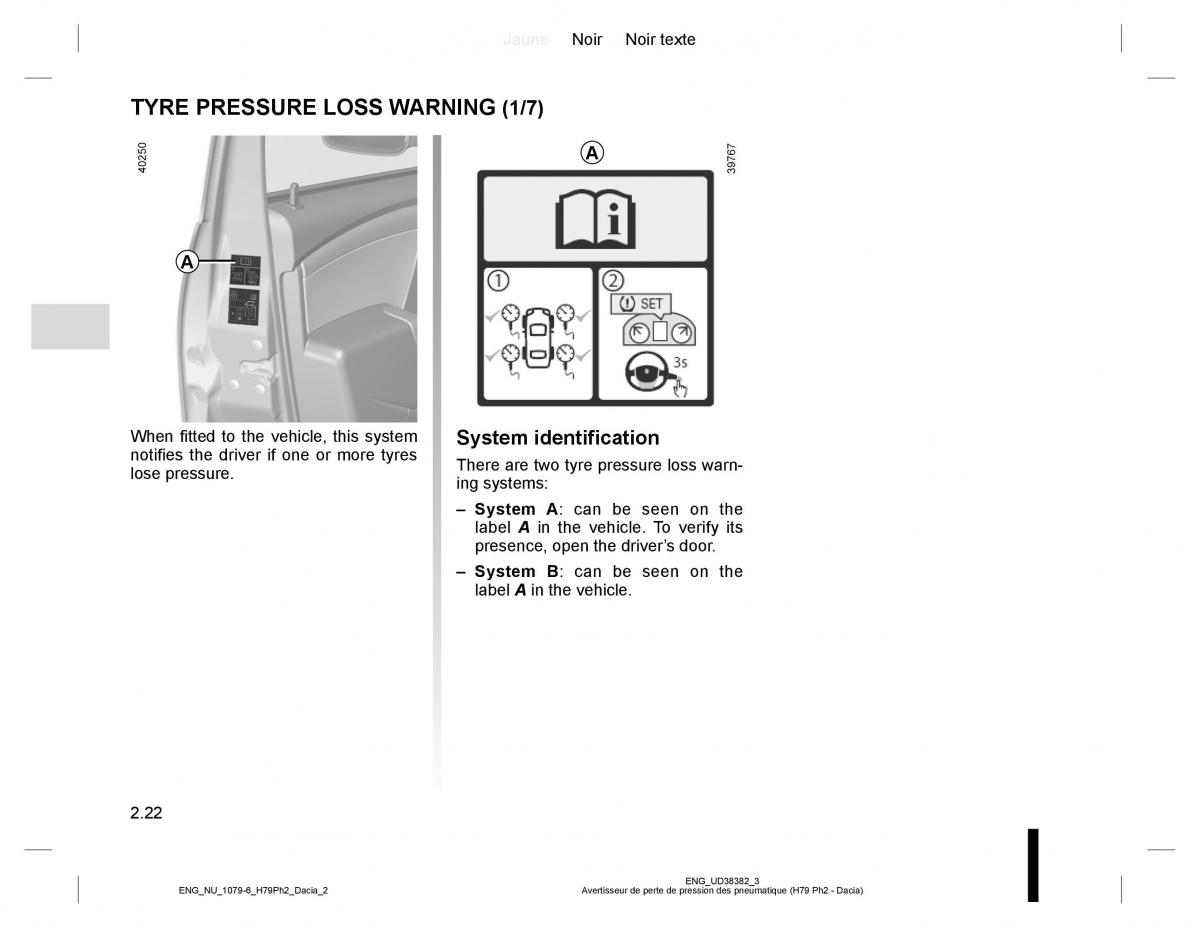 Dacia Duster owners manual / page 98