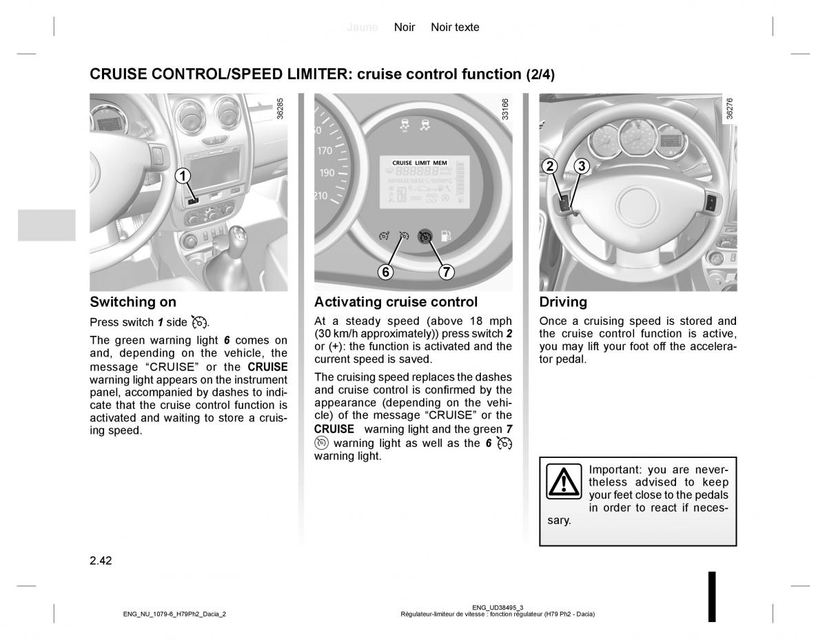 Dacia Duster owners manual / page 118