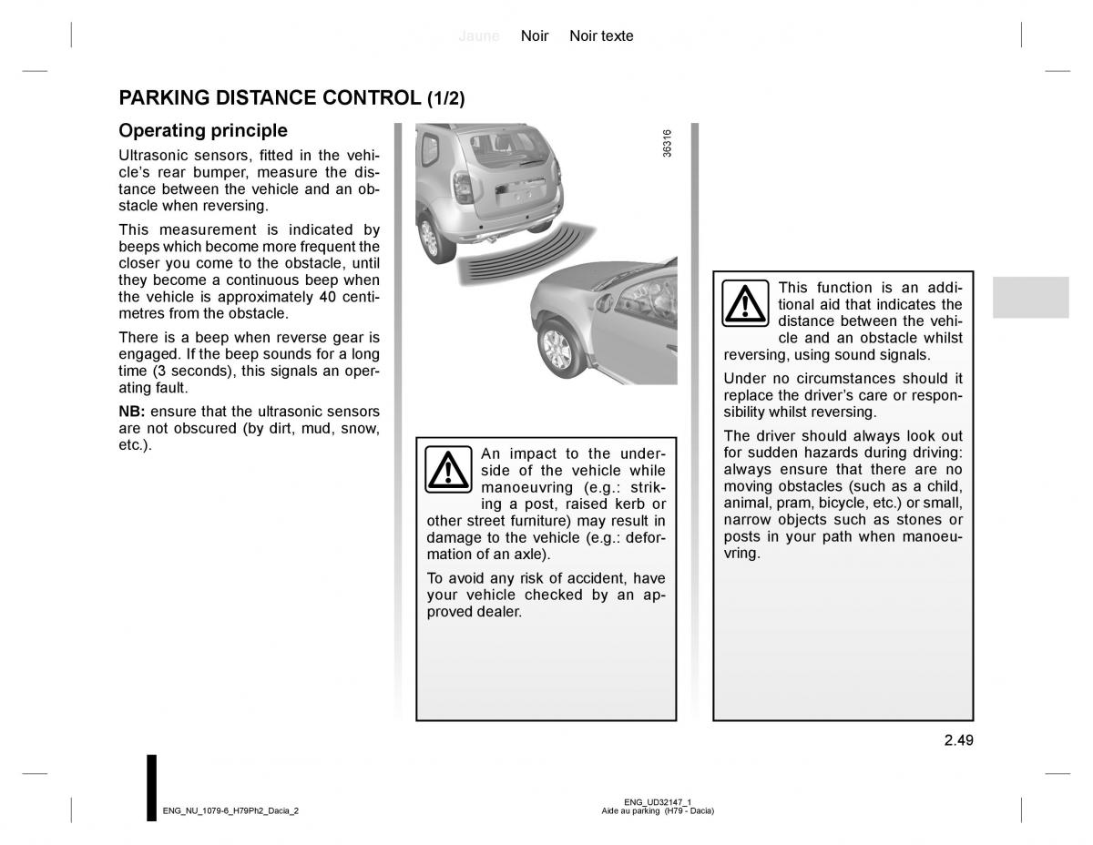 Dacia Duster owners manual / page 125