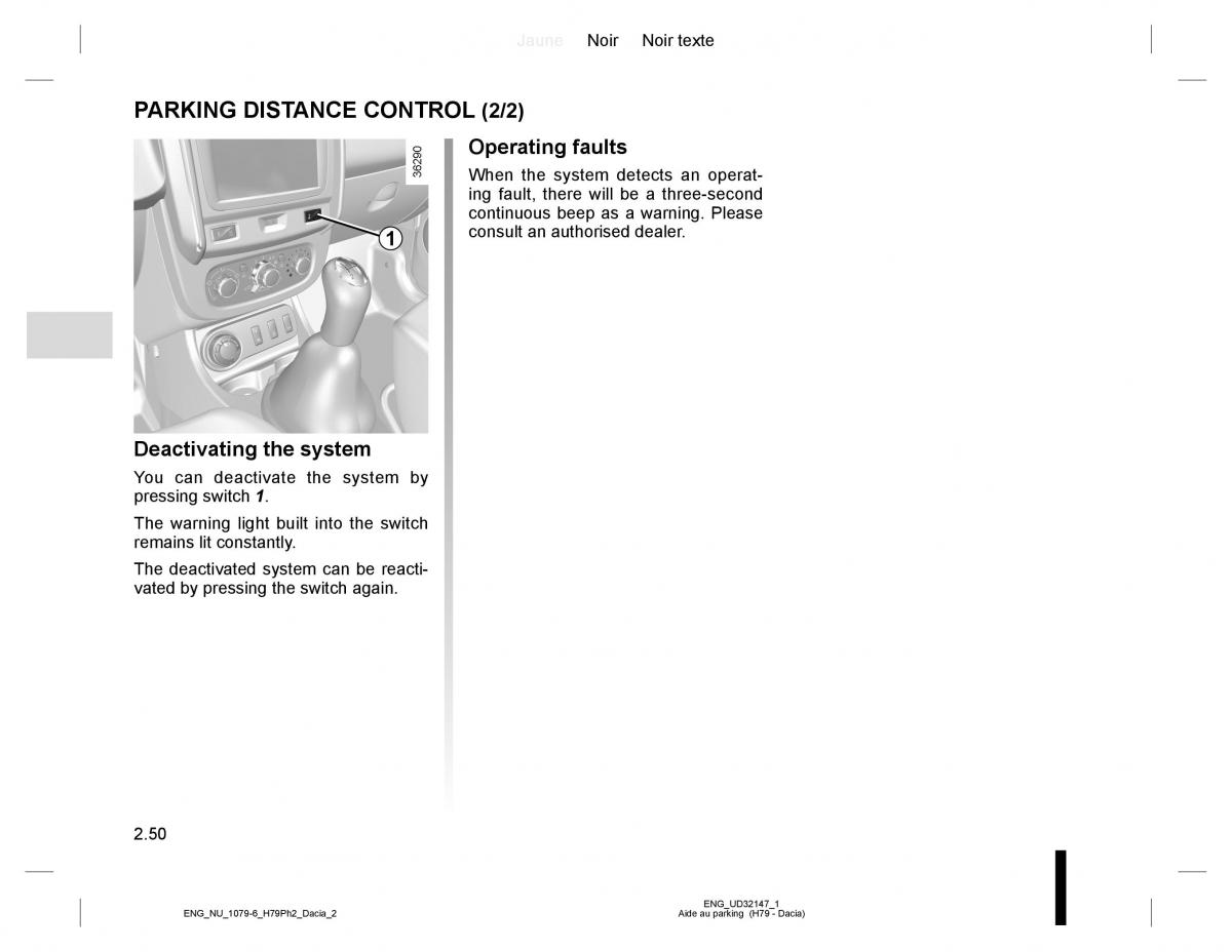 Dacia Duster owners manual / page 126