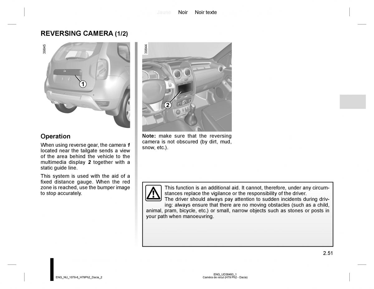 Dacia Duster owners manual / page 127