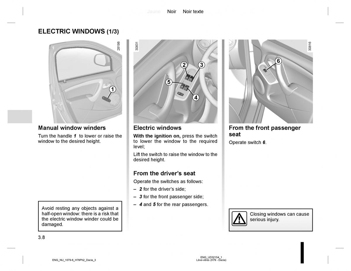 Dacia Duster owners manual / page 136