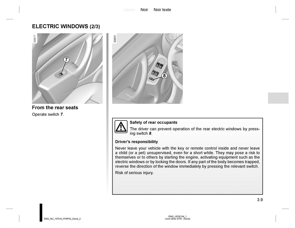 Dacia Duster owners manual / page 137