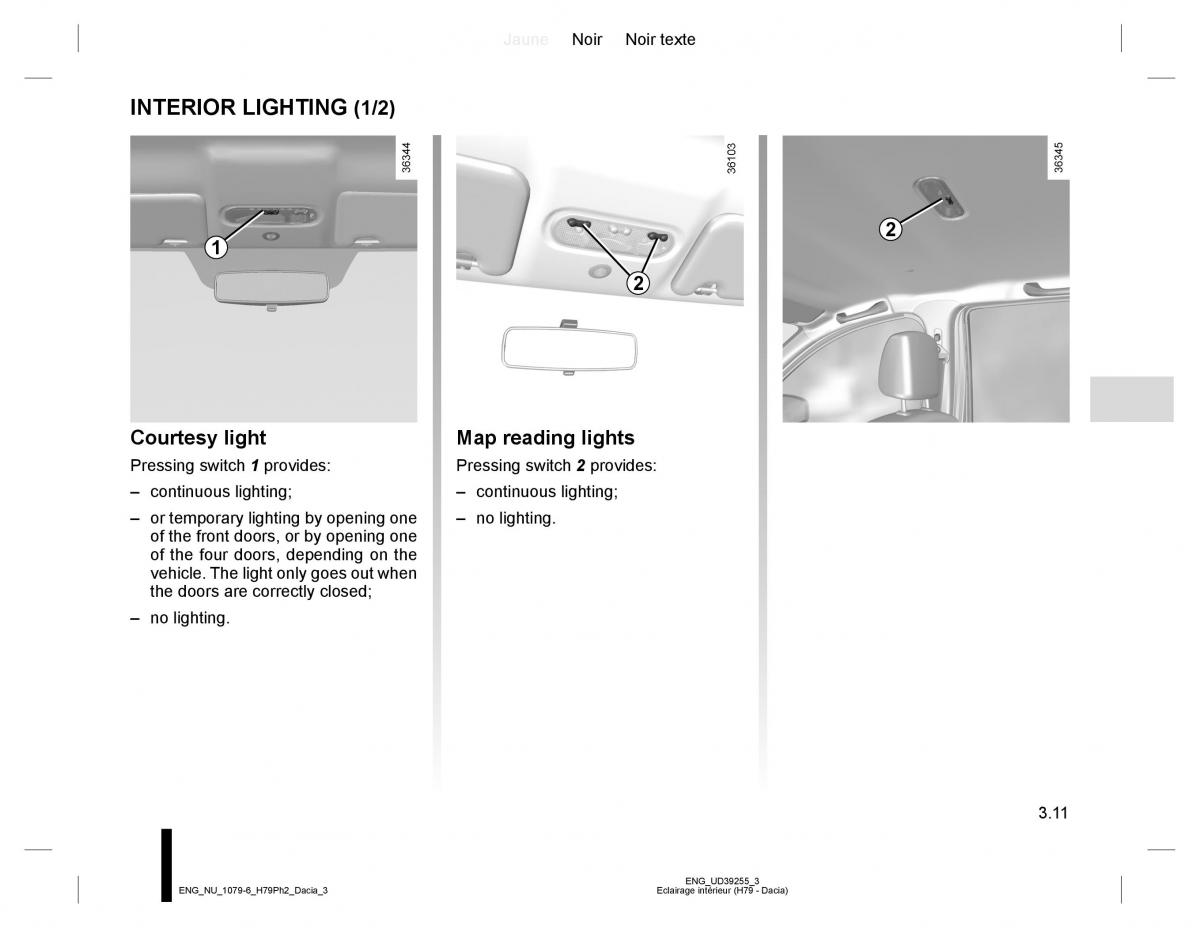 Dacia Duster owners manual / page 139