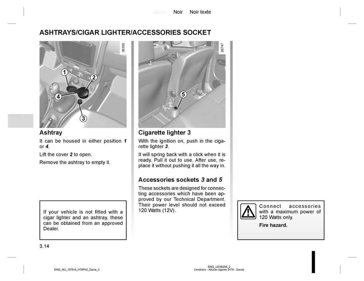 Dacia Duster owners manual / page 142