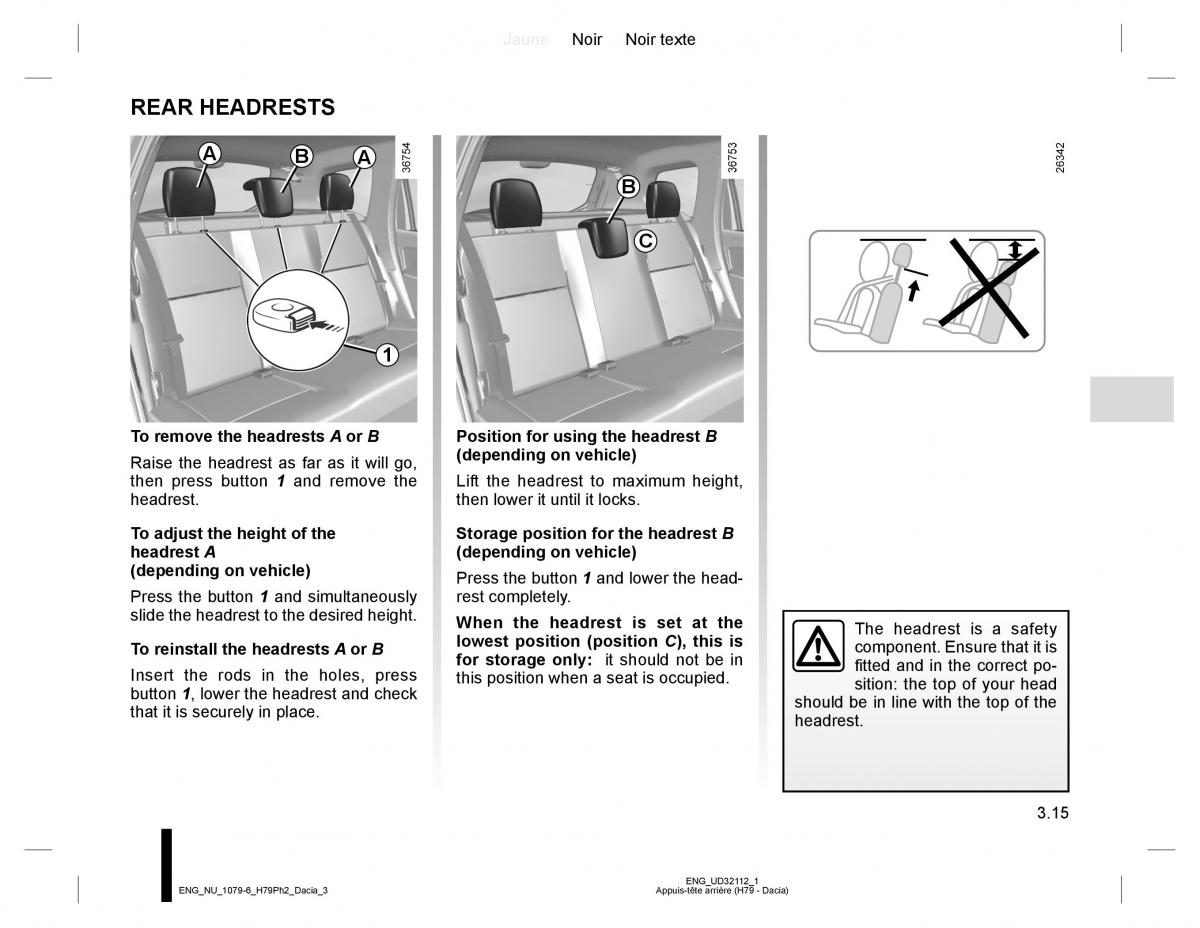 Dacia Duster owners manual / page 143