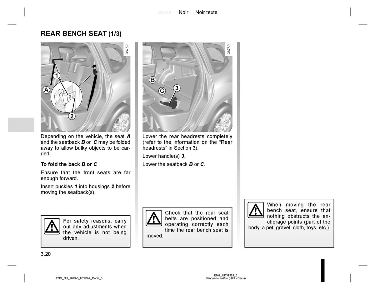 Dacia Duster owners manual / page 148