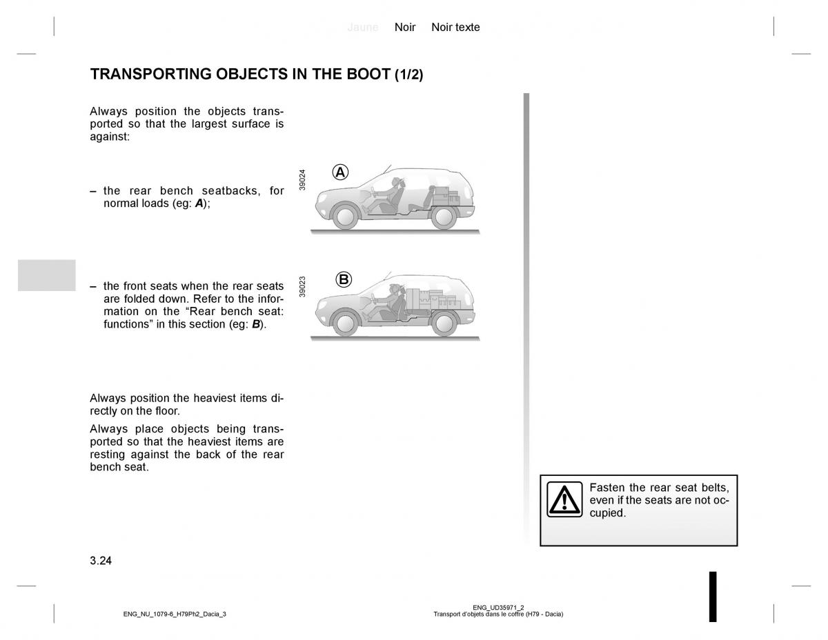 Dacia Duster owners manual / page 152