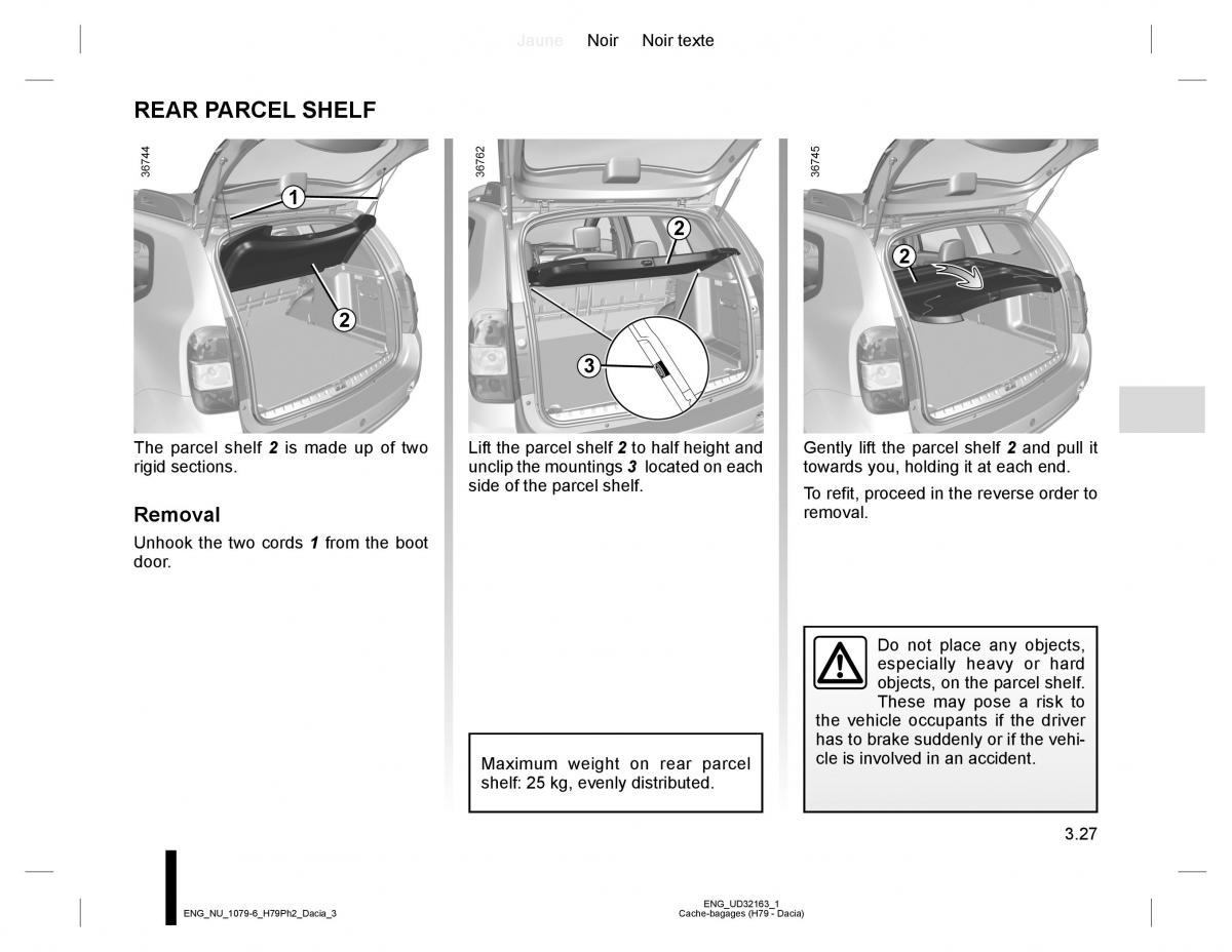 Dacia Duster owners manual / page 155