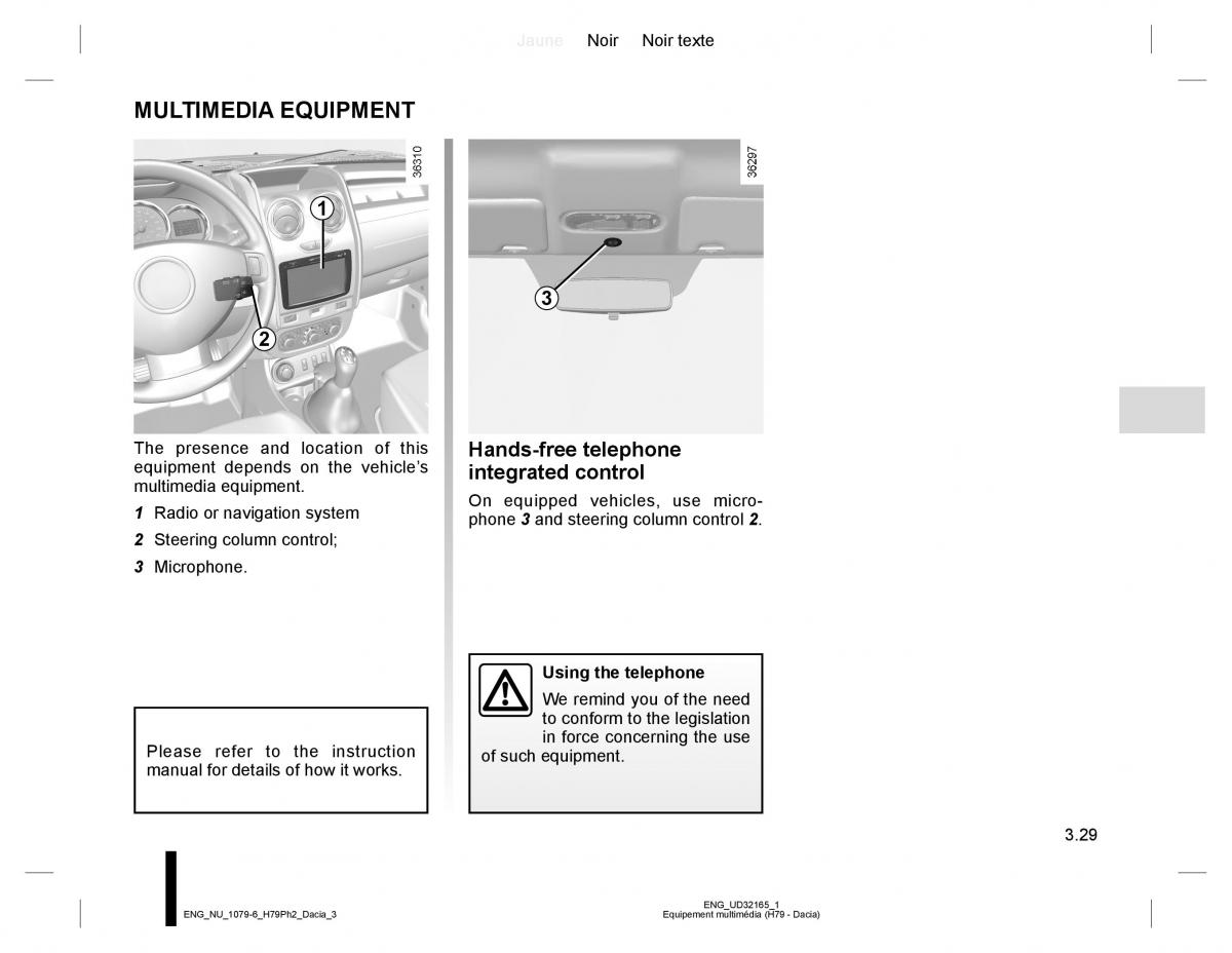 Dacia Duster owners manual / page 157