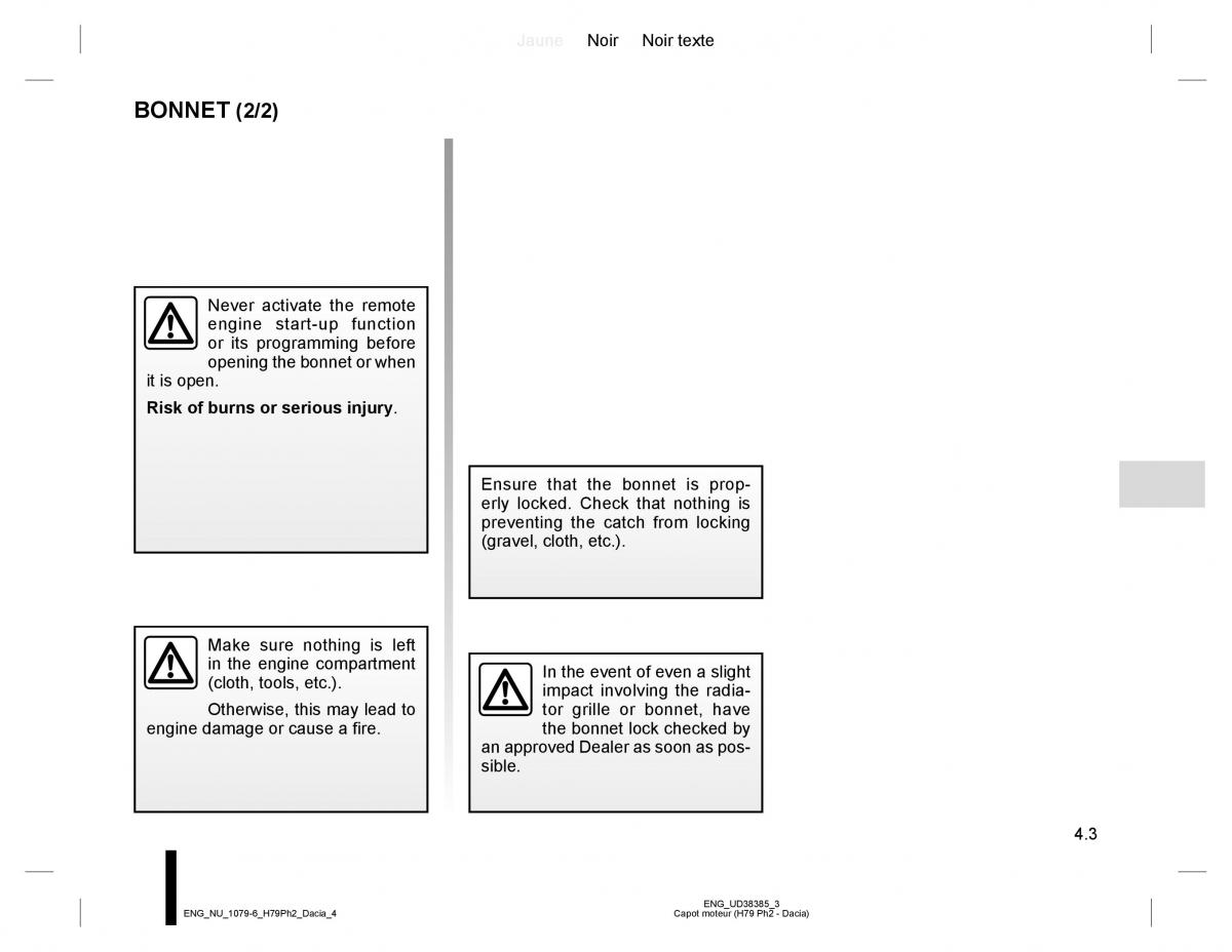 Dacia Duster owners manual / page 161