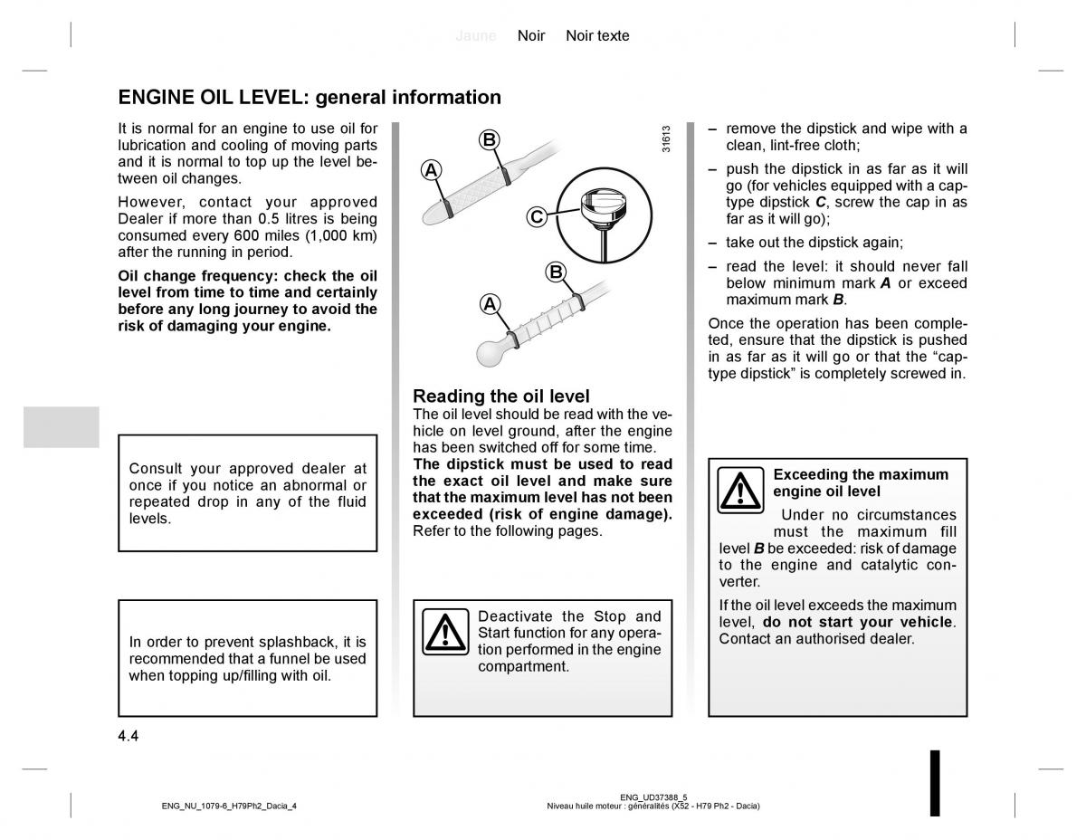 Dacia Duster owners manual / page 162