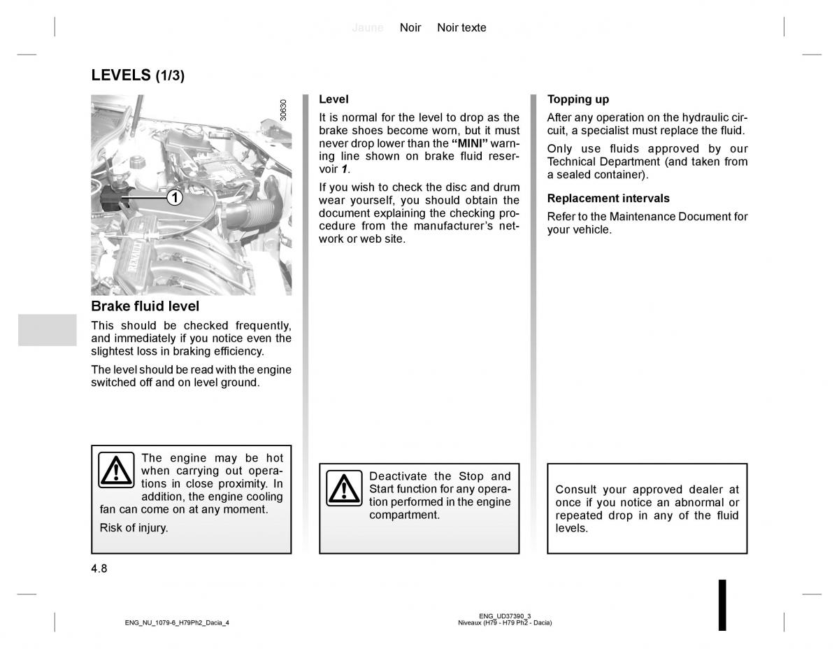 Dacia Duster owners manual / page 166