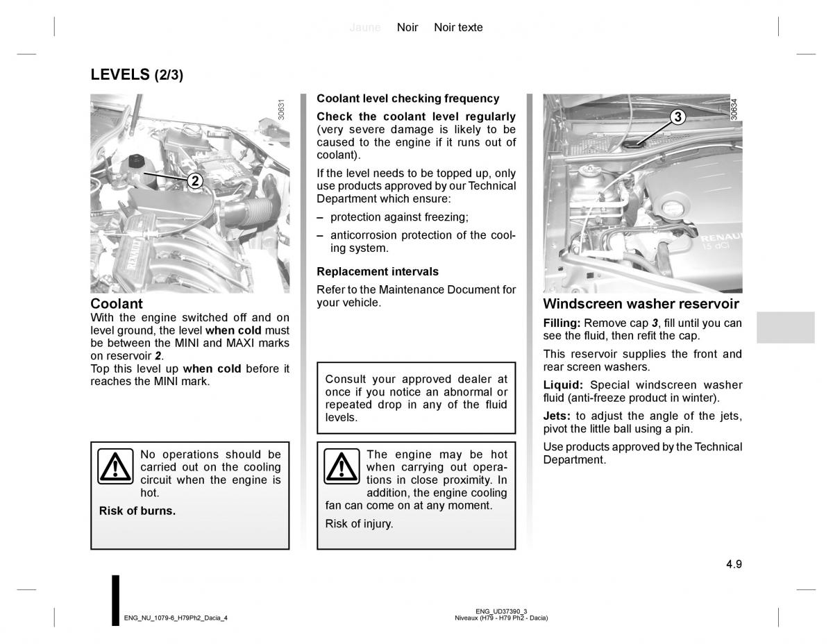 Dacia Duster owners manual / page 167