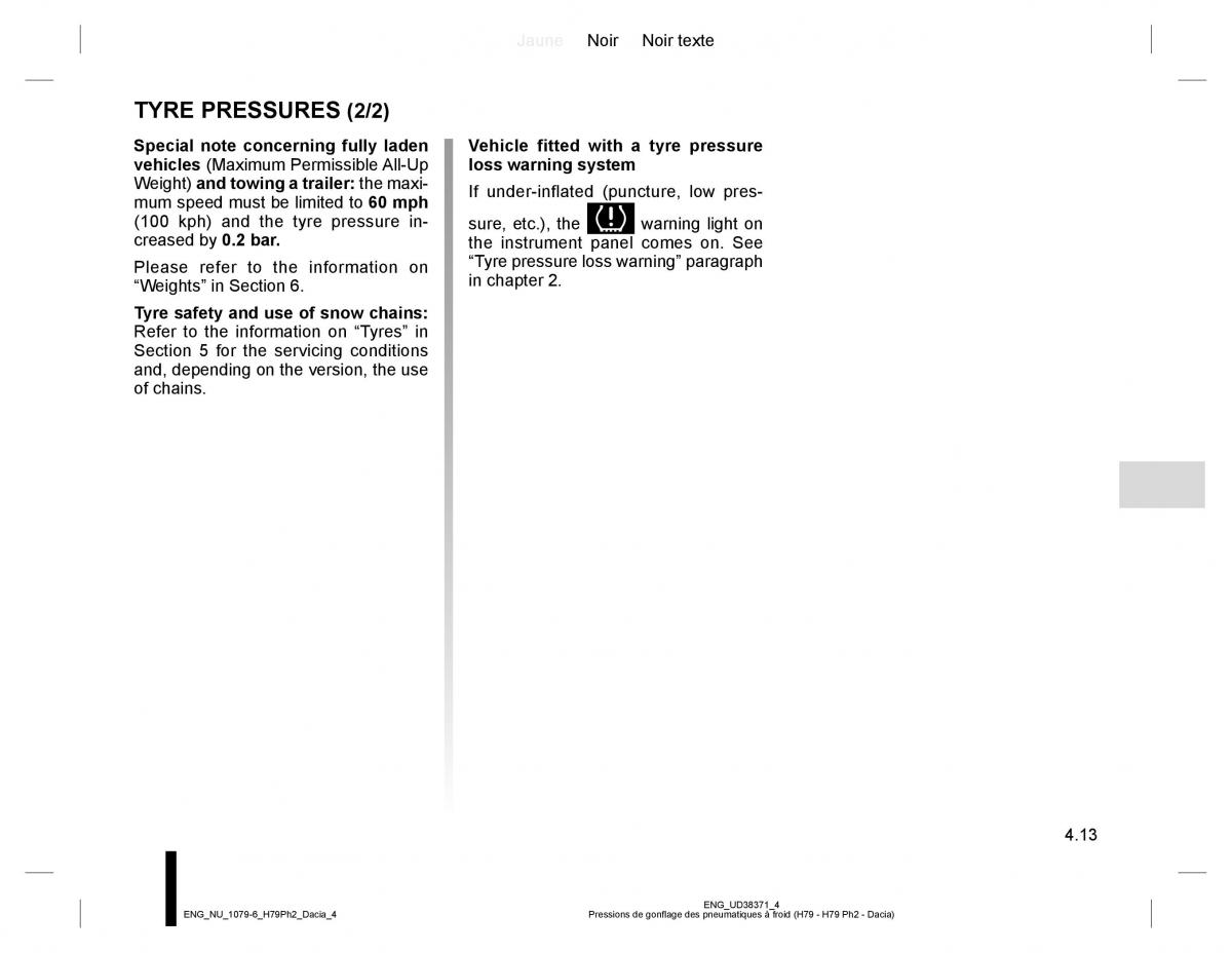 Dacia Duster owners manual / page 171