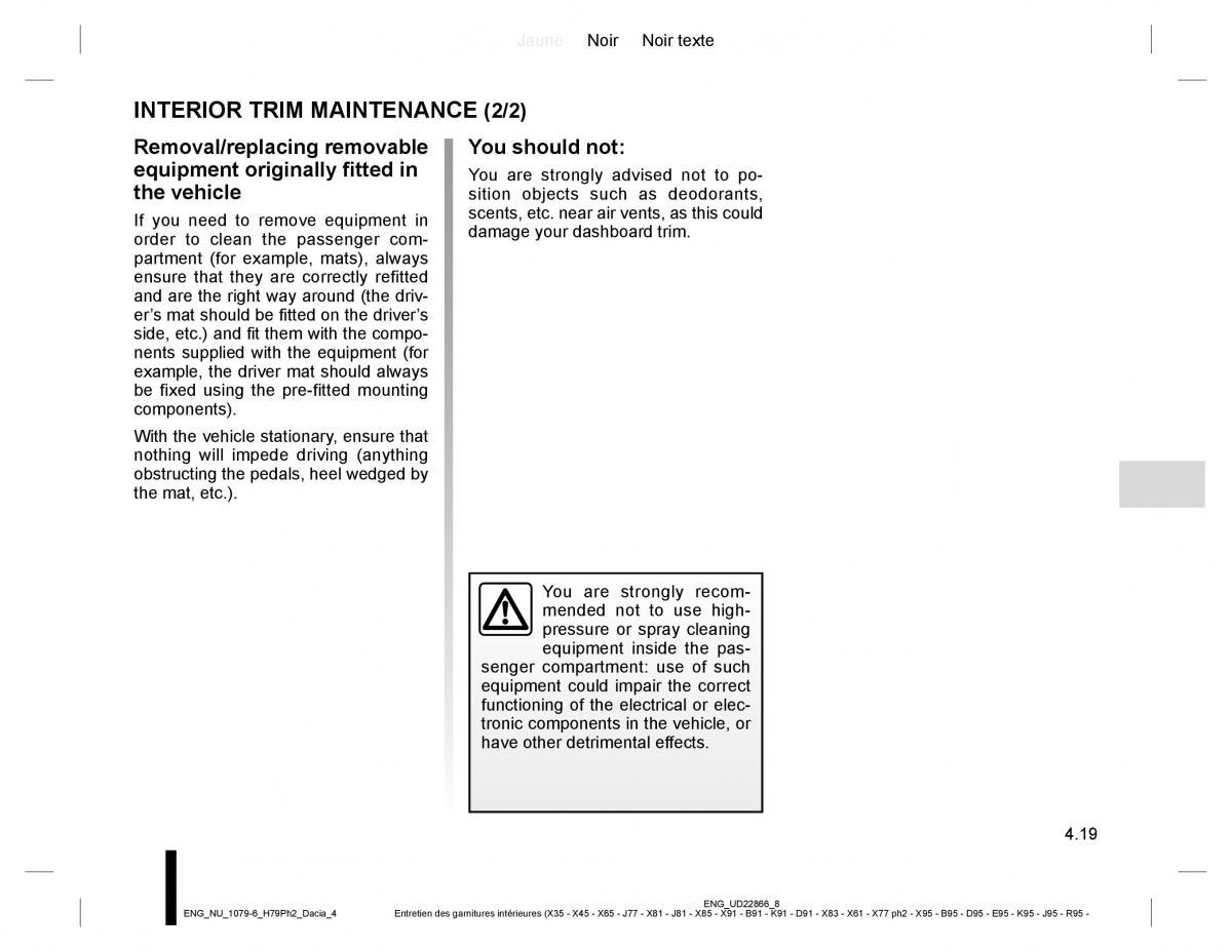 Dacia Duster owners manual / page 177